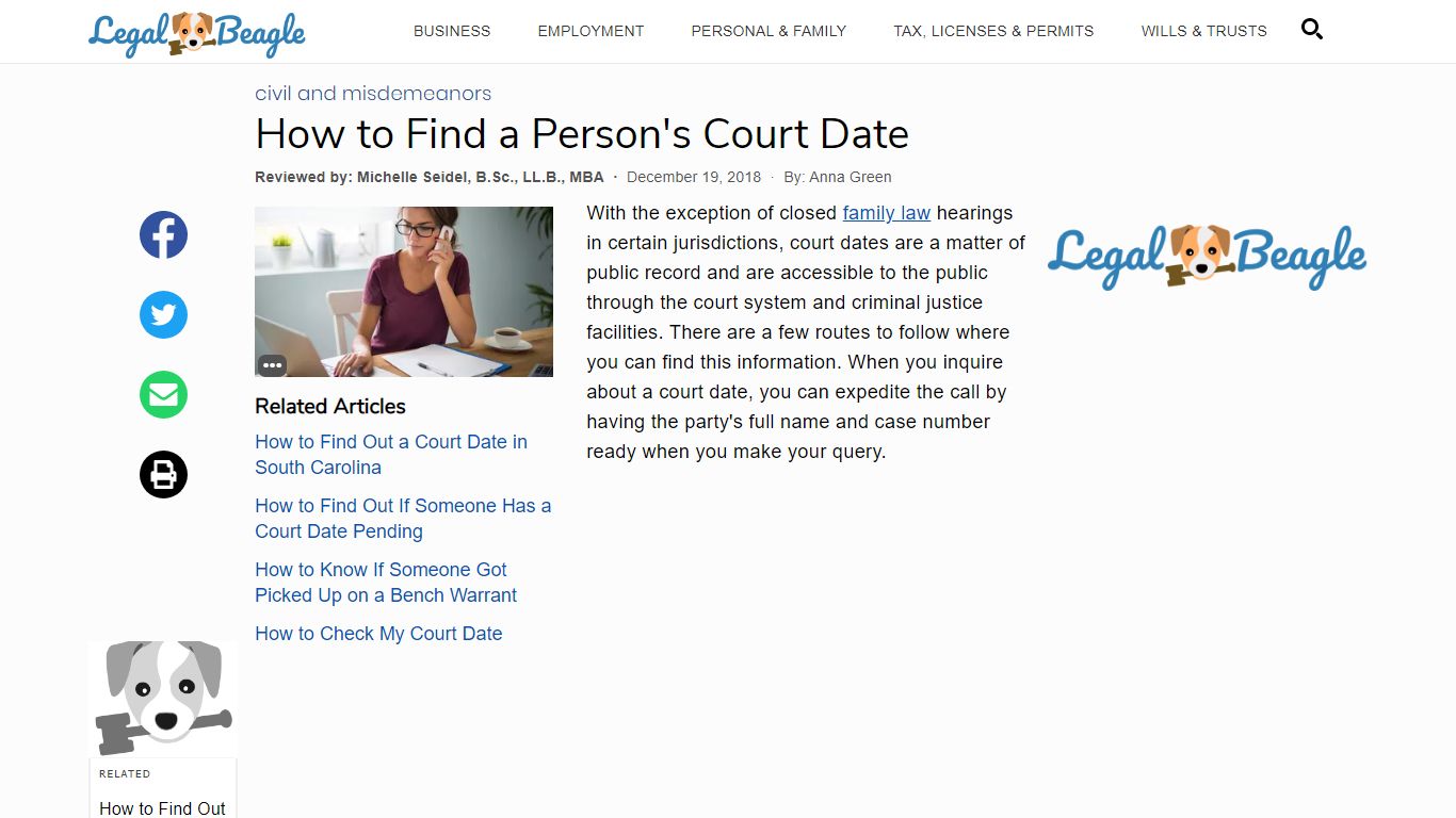 How to Find a Person's Court Date | Legal Beagle