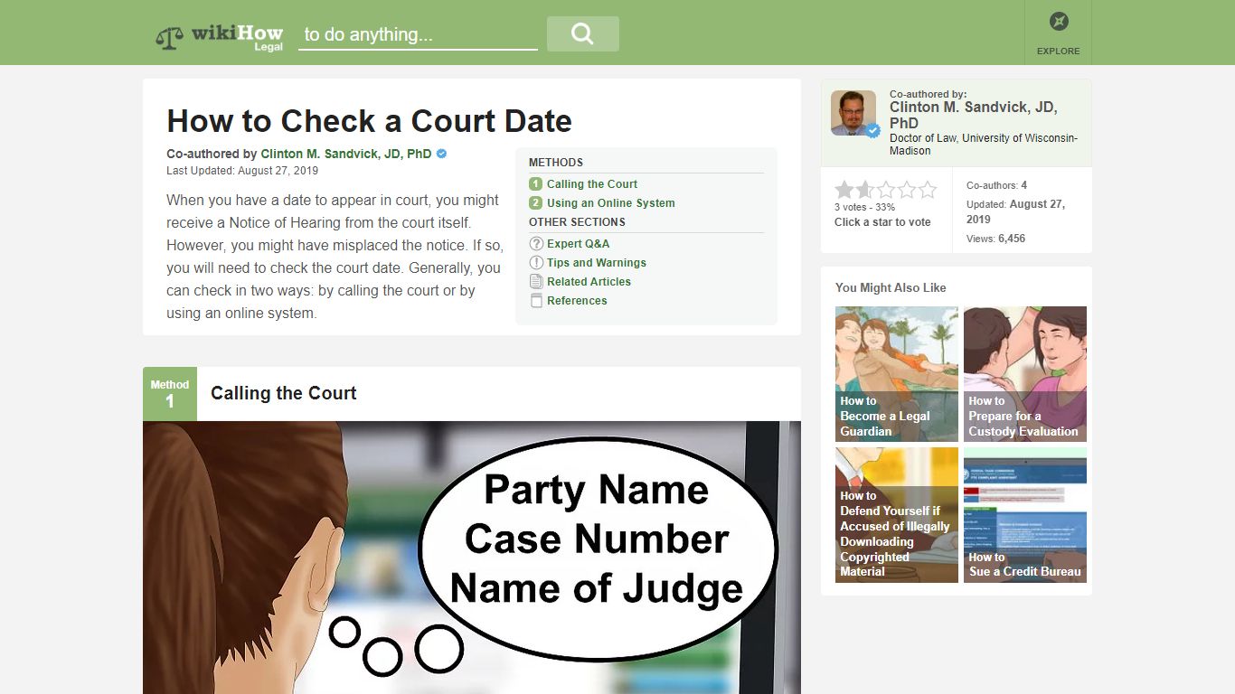 How to Check a Court Date: 6 Steps (with Pictures) - wikiHow Legal